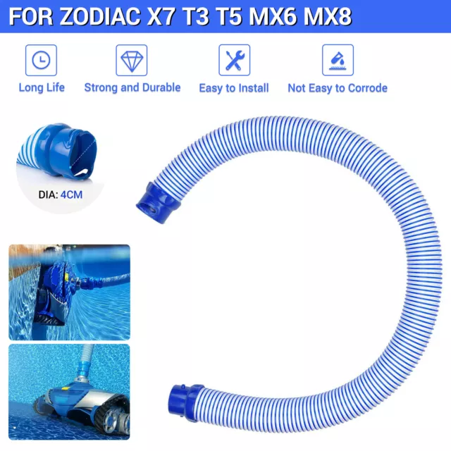 1-10X Pool Cleaner Hose Blue Zodiac Baracuda X7 T3 T5 MX6 Substitute Replacement