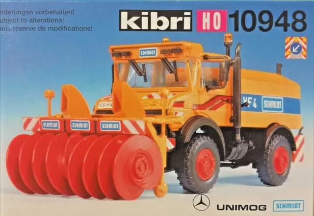 kibri 10948 Spur H0, Unimog mit Schmitdt Schneefräse VF4 #Neu in OVP#