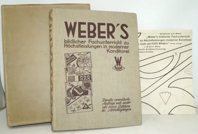Webers bildlicher Fachunterricht zu Höchstleistungen in moderner Konditorei 1938