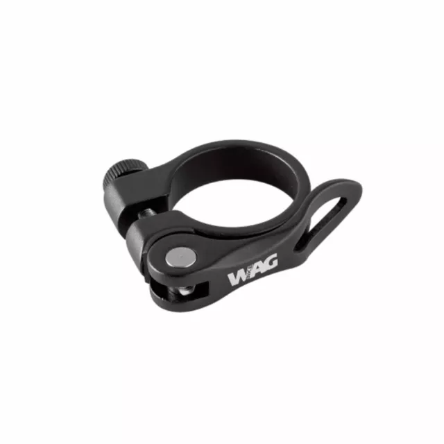 Collarino sella in alluminio con bloccaggio a sgancio rapido 34 9mm nero Wag