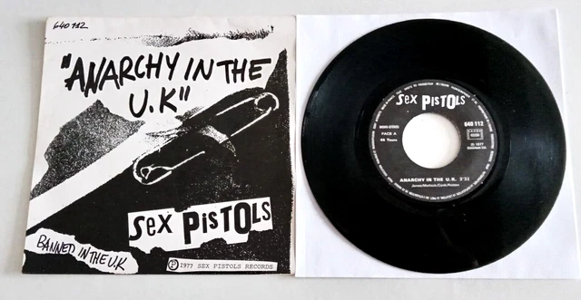 Sex Pistols - Anarchy In The UK 1977 Barclays France 7" Single P/S EA Code