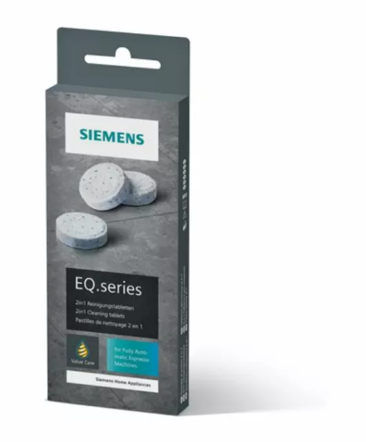 SIEMENS TZ80001 10 Stück Reinigungstabletten für EQ Kaffeevollautomaten NEU