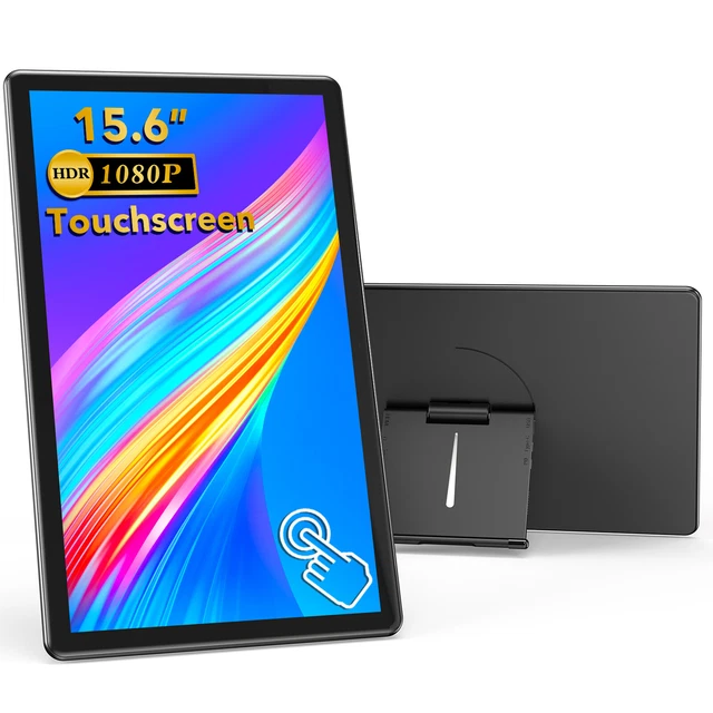 UPERFECT Portable Monitor 15,6 Zoll Touchscreen Monitor IPS Full HD USB C HDMI