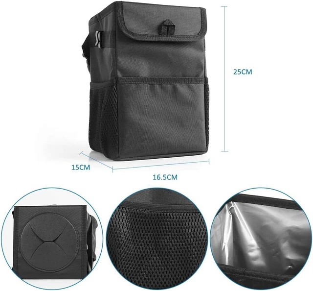 Auto Mülleimer, IP68 Wasserdicht Abfalltasche, Faltbar Auto Tasche mit Deckel DE