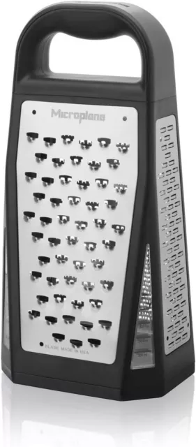 Microplane Elite Series 5-in-1 Box Grater, Home Kitchen Tools Black 15983