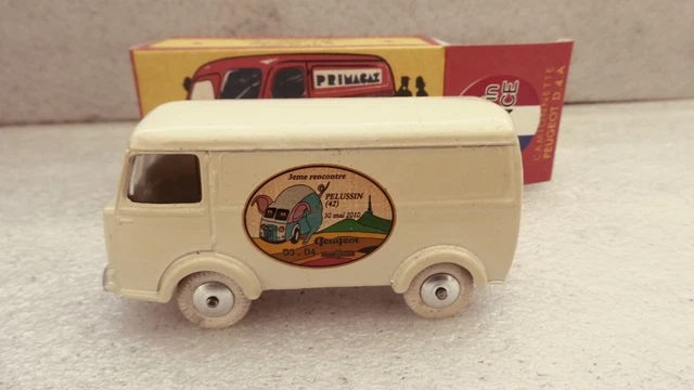 Camion Miniature Peugeot D4A 'La Ferme D'Héricy' - Marque Quiralu/Eligor - Réf. 150223 - Occasion, Pour Collectionneurs