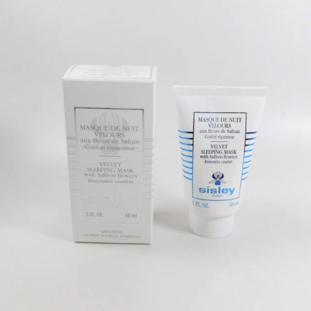 MÁSCARA PARA DORMIR DE TERCIOPELO Sisley con flores de azafrán 2.0 oz / 60 ml *NUEVA EN CAJA*