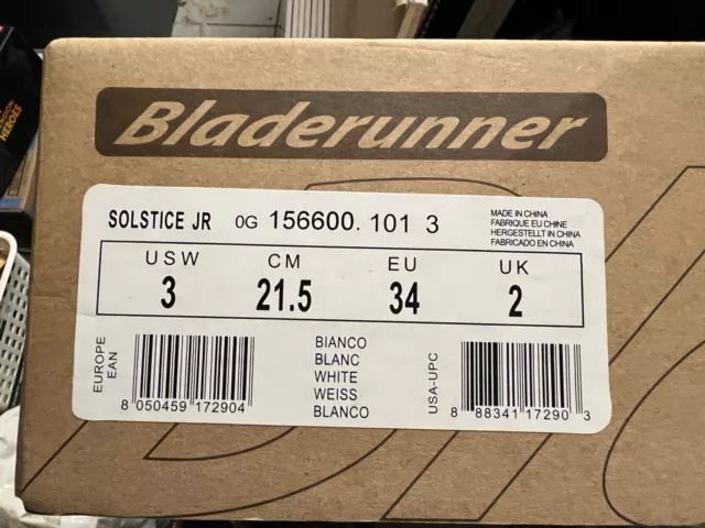 Bladerunner Solstice Jr Girls Ice Skates Size 3 Brand New In box