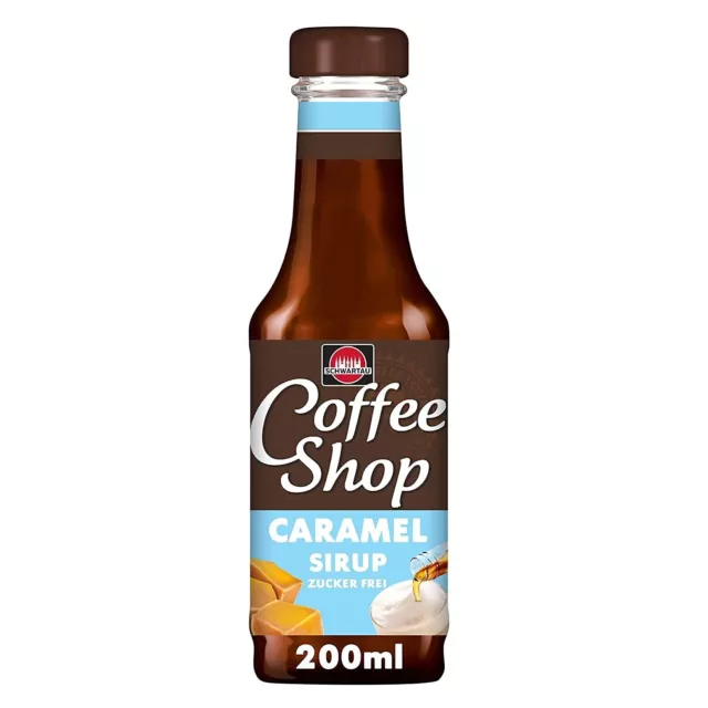 Schwartau Coffee Shop Caramel ohne Zucker, Kaffeesirup zum Verfeinern von Kaf...