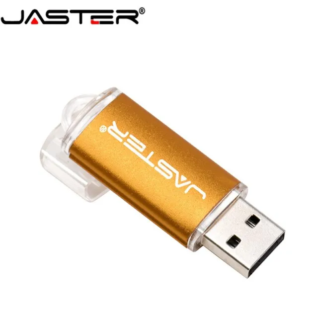 JASTER Mini clé USB 2.0 en métal 4GB 8GB 16GB 32GB 64GB 128GB Lecteur flash 2