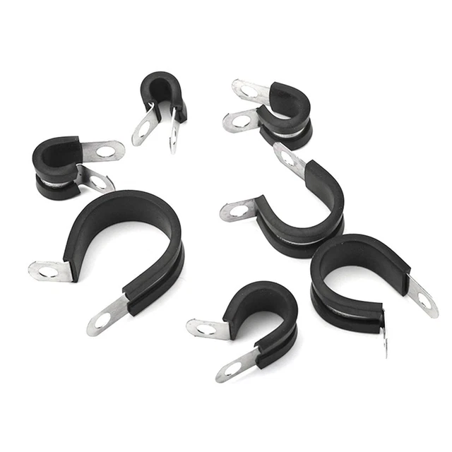 LIDSCURA Set di 2 connettori per riparazione tubi da giardino in ottone con morsetti, maschio e femmina, raccordi di riparazione per tubi da giardino (per tubo da 5/8 pollici