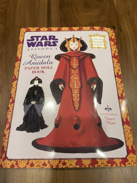 Star Wars Episode 1 Queen Amidala Paper Doll Book 1999 Lucasfilm Uncut BRAND NEW