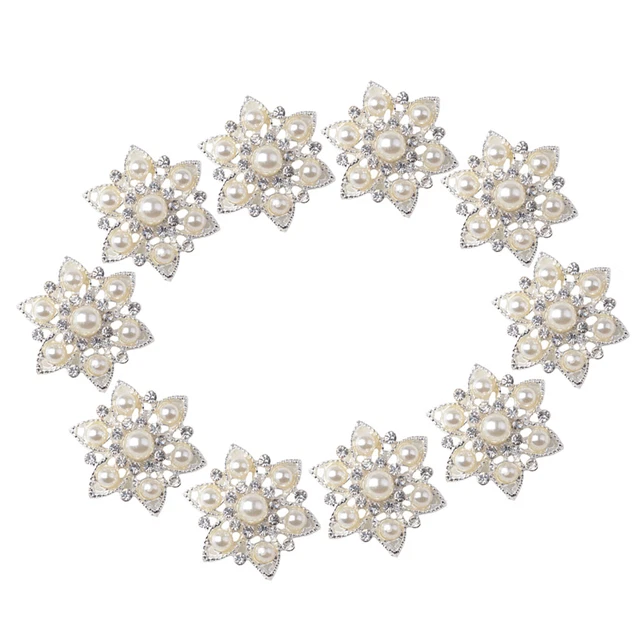 10x Blumen Flatback Strasssteine Kristall Flache Rücken Schmucksteine