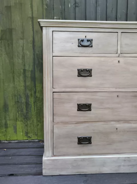 Vintage Victorian  Large Chest Of Drawers 2