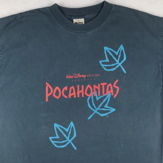 vintage 90s DISNEY POCAHONTAS T-Shirt XL cartoon walt movie
