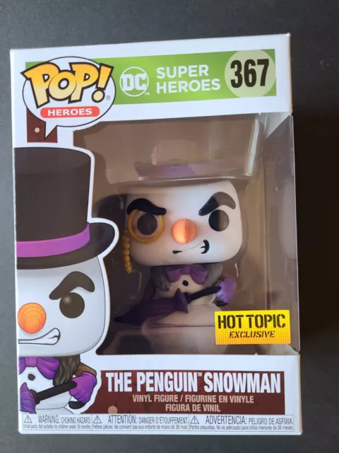 Funko Pop! DC Heroes The Penguin Snowman #367 Hot Topic Exclusive