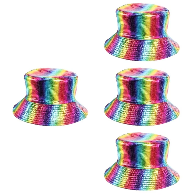 4pcs Rainbow Modèle Capuche de soleil largeur taureau de seau de seau de secoue