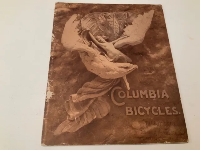 Antique 1897 Columbia Bicycles Catalogue orig. Pope MFG Bike Rare Good Condition