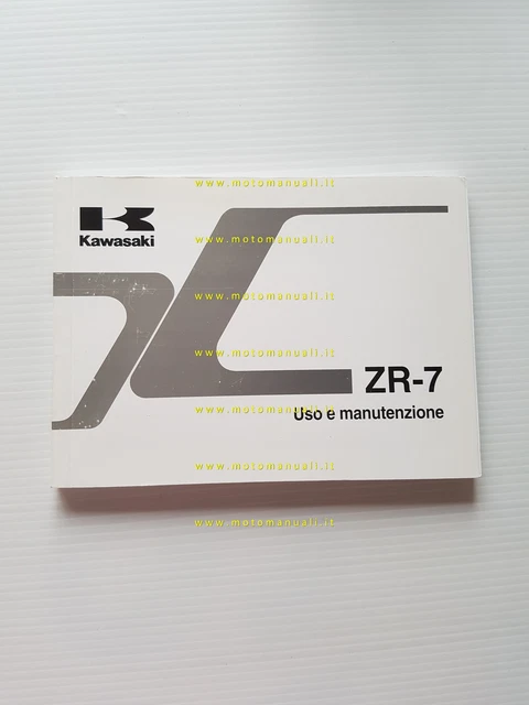 Kawasaki ZR-7 2000 manuale uso manutenzione libretto originale italiano