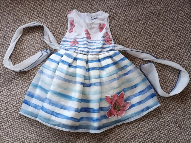 Girls Dress Clothes Bundle Age 4-5 Years Floral Striped Pamina Dress Rainbow 6
