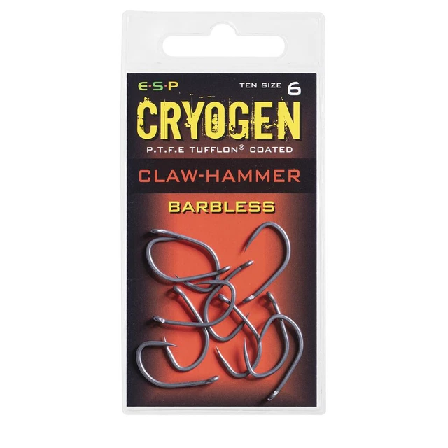 ESP Cryogen Claw Hammer Barbed Hook Range Carp Fishing