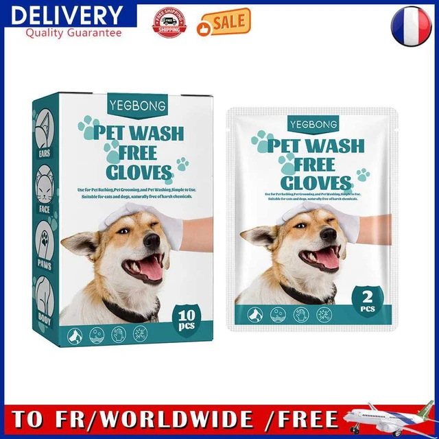 2/10pcs Cats Dogs Grooming Wash Free Disposable Grooming Wipes SPA Bath Supplies