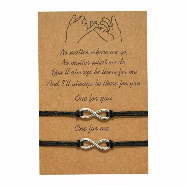 Pulsera Para Mujeres Hombres Joyería Moda Infinito Parejas Regalo De Lujo Amor