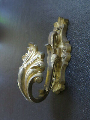 Antique Victorian Edwardian Gilded Ormolu French Hook Chateau Chic