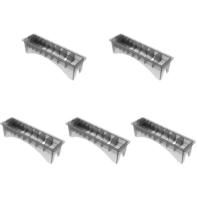 Set 5 Base Hair Clipper Limit Comb Limit Comb Storage Box Vessel Tools Oil Head