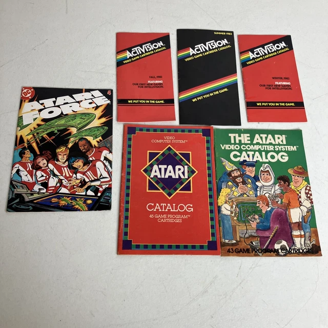 Atari Force 4 DC Comic Book Atari 2600 Catalog & Activision 1981 & 1982 Lot