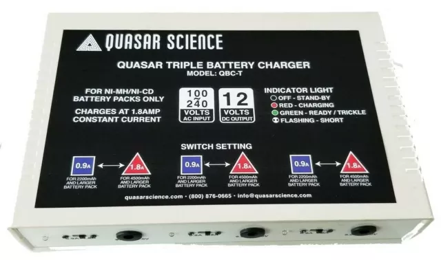 Quasar Science QBC-T Triple Linear Battery Charger