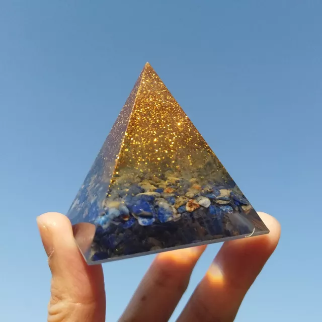 Reiki Energy Charged Tourmaline Orgone Pyramid Powerful Energy Aura Balancing