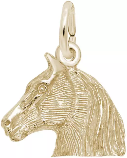14K Yellow Gold Horse Head Charm by Rembrandt