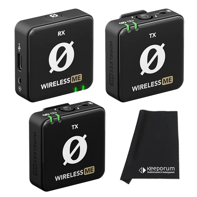 Sistema microfono Rode Wireless ME + modulo microfono aggiuntivo WIME TX + panno
