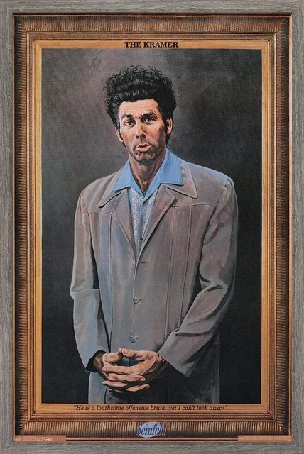 Trends International Seinfeld - Kramer Wall Poster, 14.725" x 22.375", Barnwood