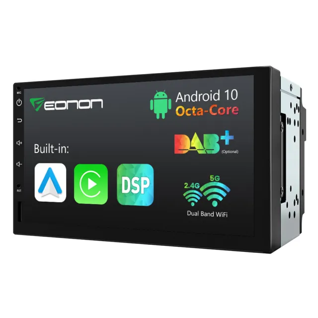 Eonon 7IN 2DIN Car Stereo Radio Android Auto/Wireless CarPlay 8-Core GPS Sat Nav