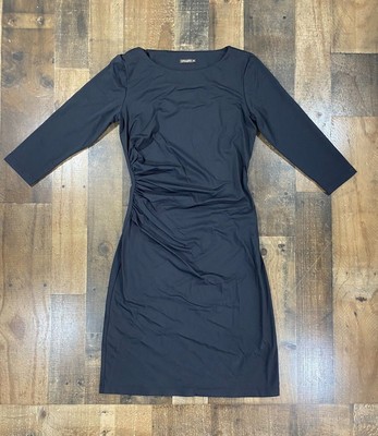 J McLaughlin Womens Dress Extra Small XS Black Nylon Blend Fitted Pullover Dress