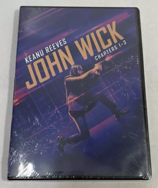 John Wick: Chapters 1-3 (2019, DVD) 1, 2, 3 - Brand New & Sealed!