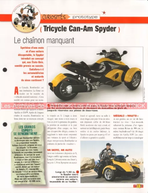 CAN-AM Spyder Prototype Joe Bar Team Fiche Moto #001234