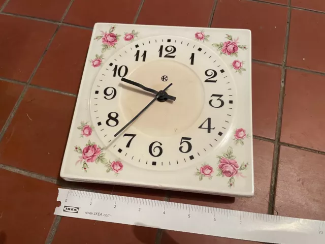Ditmar Urbach wall clock glazed wall pottery ceramic Ditmar Urbach wall clock glazed wall pottery ceramic