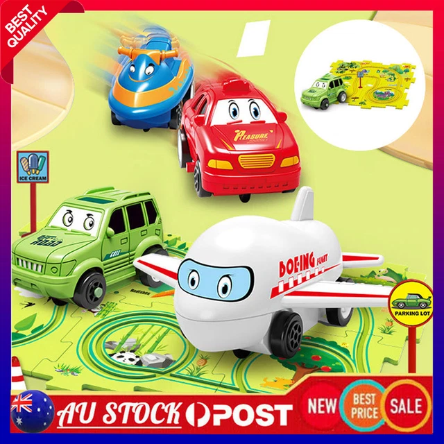 DIY Assembling Kids Educational Puzzle Track Car Play Set, Funny Building Toys