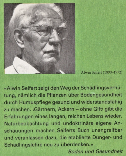BUCH, GÄRTNERN ACKERN ohne Gift, Alwin Seifert, Gartenbau Kompost