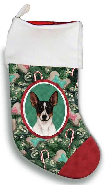 Christmas Stocking - Tri Rat Terrier 11324