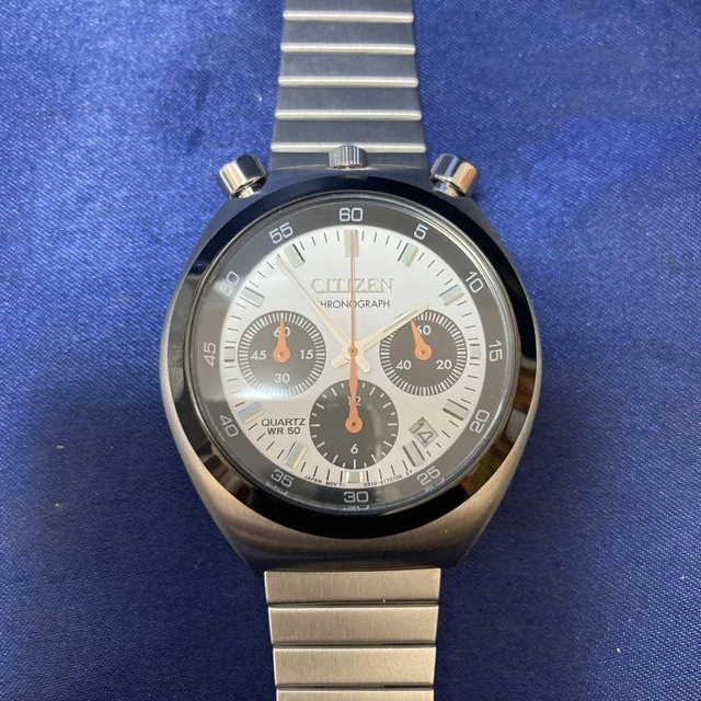 Citizen Chronograph AN3660-81A Cal.0510 Quarzo Acciaio Inox Uomo Orologio Auth