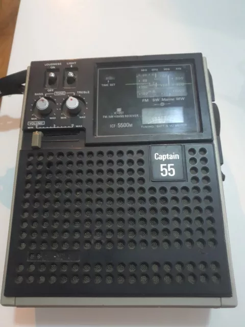 Radio Sony Captain 55 ICF-5500m. Funcionando