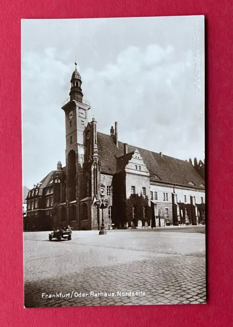 Foto AK FRANKFURT Oder um 1930/40 Platzansicht mit Rathaus    ( 135220