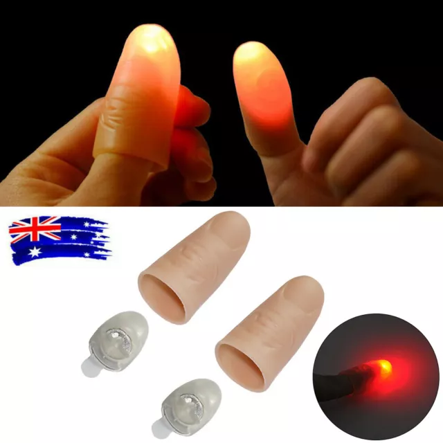 Red Party Light Up Thumb Magic Light Up Fingers Gifts Finger Lights Halloween