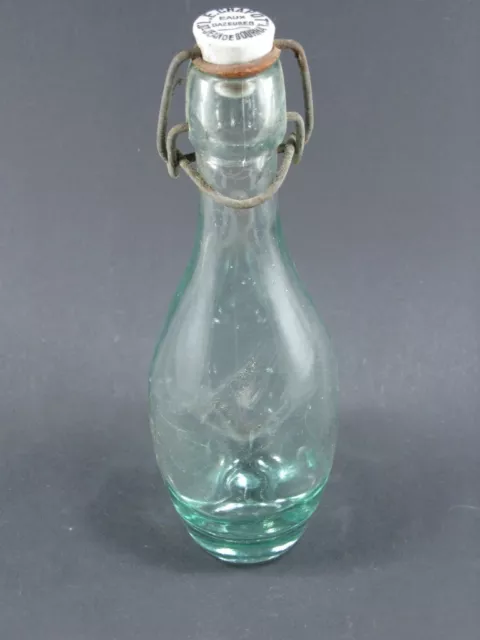 petite bouteille ancienne EAUX GAZEUSES L.E.CHAPOT St jean de Bournay 