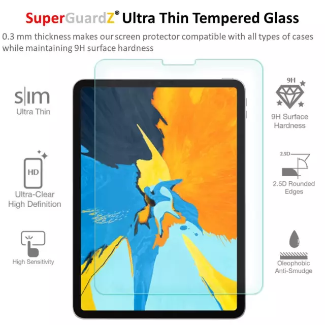 Protection d'écran en verre trempé [mat anti-éblouissement] pour iPad Pro 11 (2018) 3