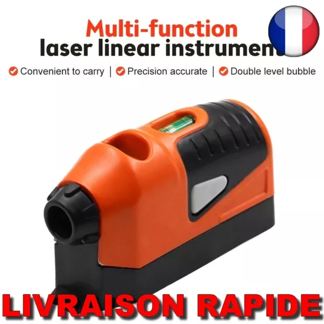 Mini Niveau Laser Portable Projection Horizontale Verticale Outil Mesure Bulle